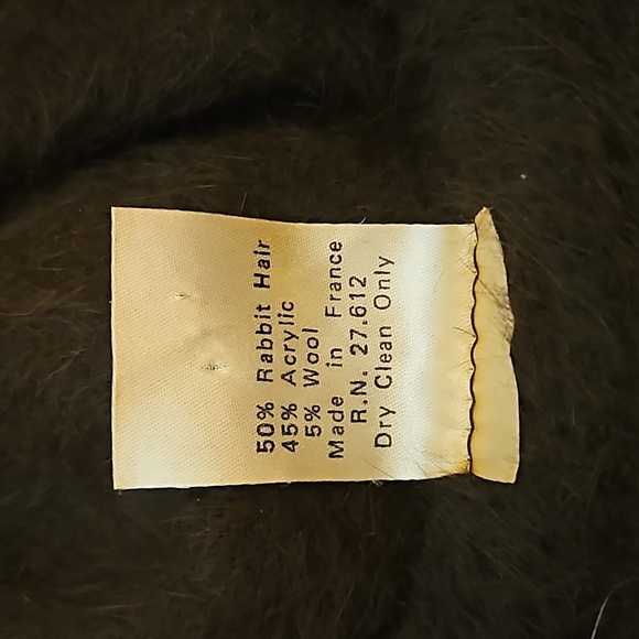 Vintage French Brown Rabbit Fur Bucket Hat - Picture 2 of 9